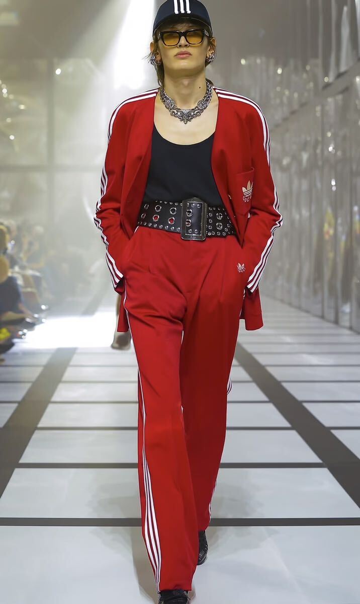 2022aw 定価50万 GUCCI adidas コラボレーション ノーカラージャケット