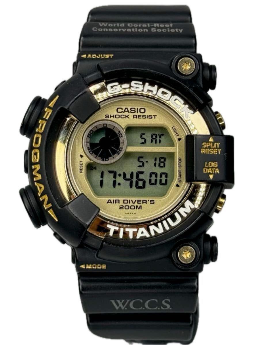 G-SHOCK DW-8201WC W C C S 世界サンゴ礁保護協会限定ゴールドブラック