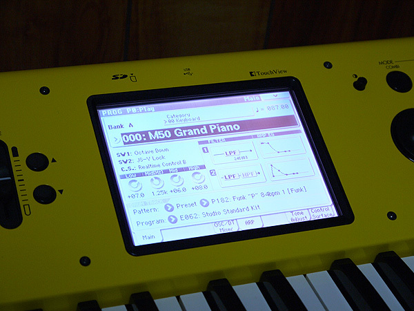 Yahoo!オークション - KORG M50 61 限定色イエロー 室内使用のみのワ