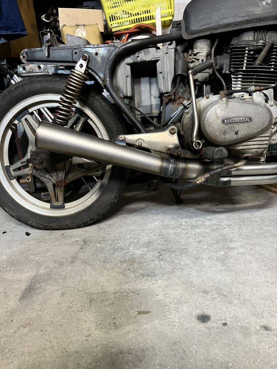 SEASTYLE製/cb250t/cb400t/ホーク2/バブ/小鉄管メガホンマフラー90φ