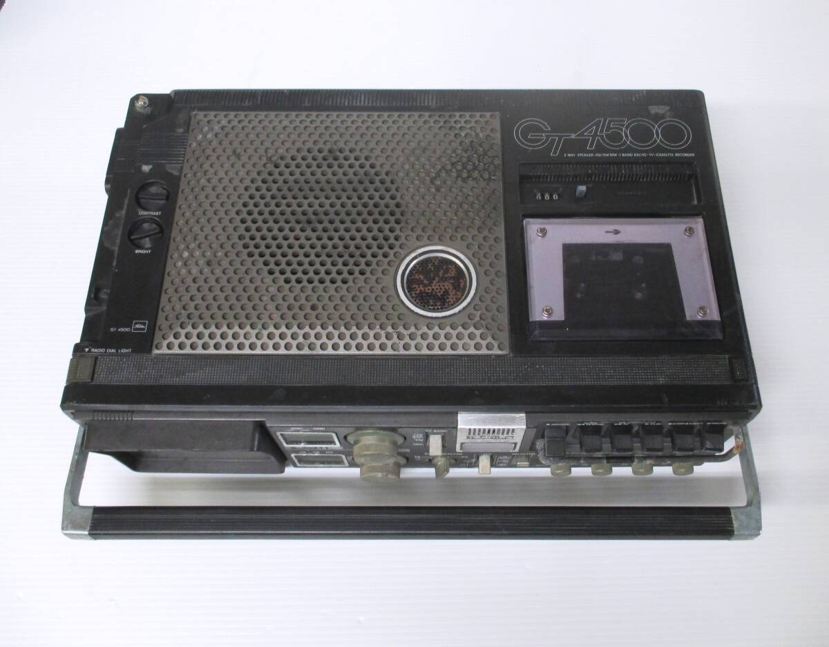 Yahoo!オークション - TOSHIBA 東芝 GT-4500 ラジカセ 白黒テレビ TV付
