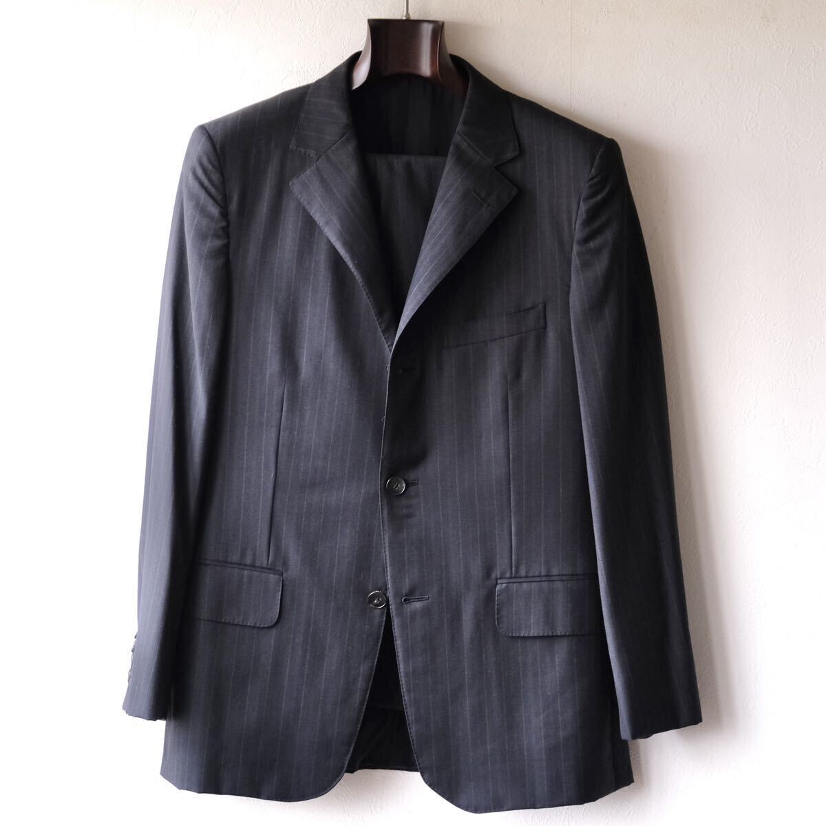 極美品GUCCIグッチ ウールストライプスーツ黒48｜Yahoo!フリマ（旧