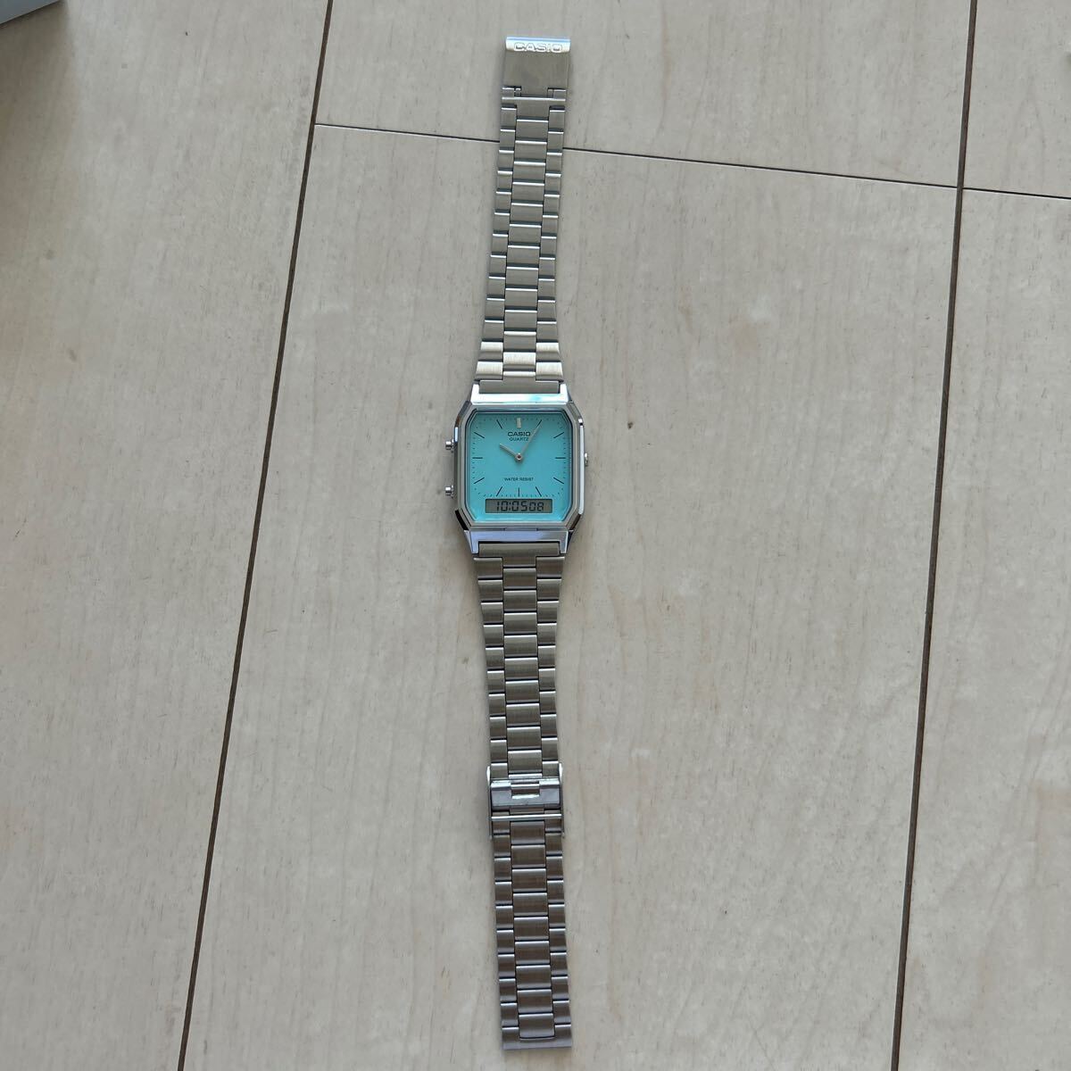 作動中 タグ付 AQ-230A-2A2MQYJF CASIO 腕時計 ティファニーブルー