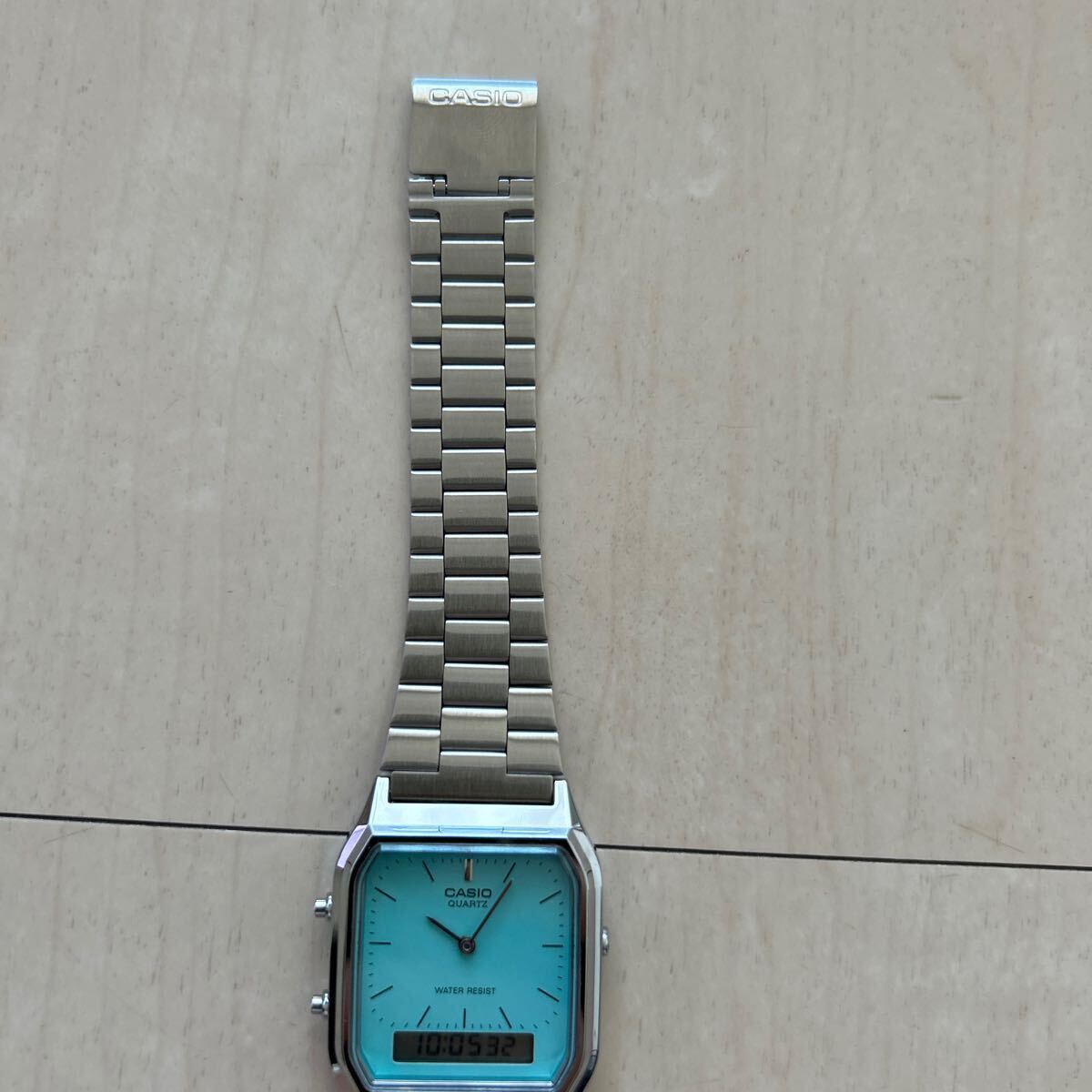 作動中 タグ付 AQ-230A-2A2MQYJF CASIO 腕時計 ティファニーブルー