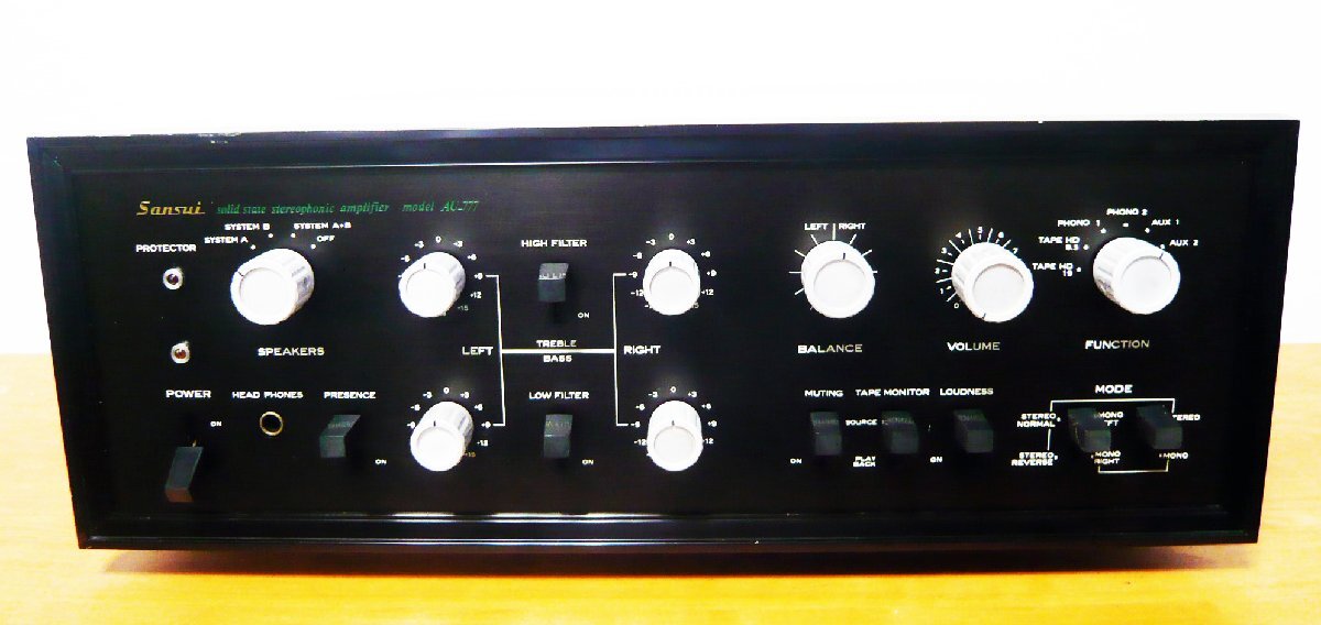 SANSUI 名機「AU- 777」 美品・動作品 AU-777 SANSUI プリメインアンプ