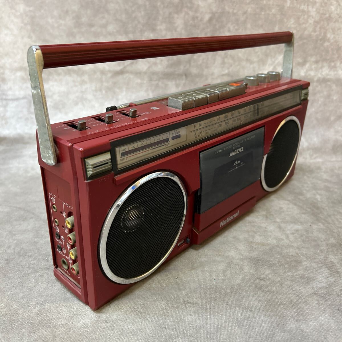 National RX-5180 ラジオカセットレコーダーマイクセット National RX