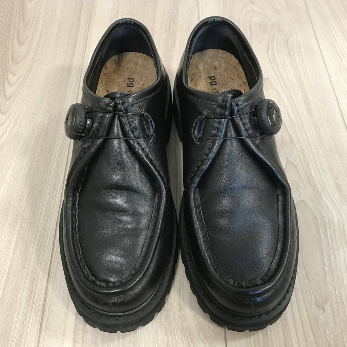 PG Steven Alan KNOCK BLACK LEATHER PLAYGROUND 41 ピージー プレイ