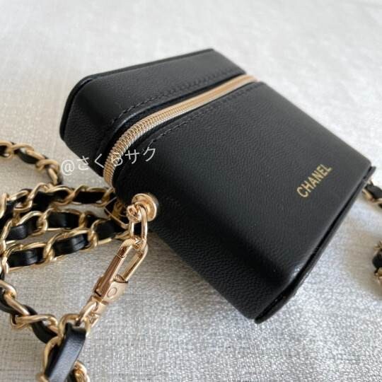 シャネル CHANEL ノベルティ リップケースポーチ チェーン付き ポーチ