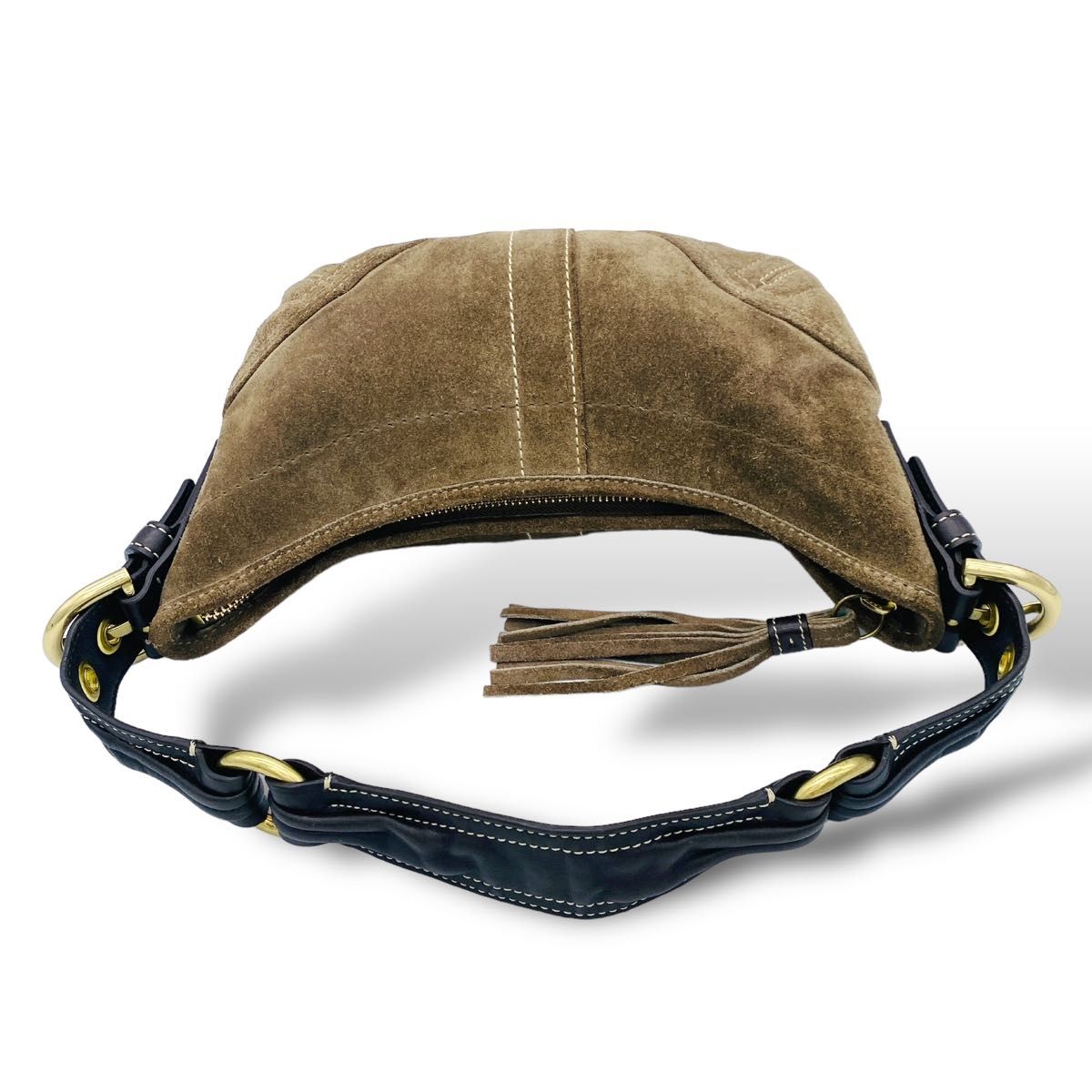 美品】coach ワンショルダー ハーフムーン ホーボー レザー BRW コーチ