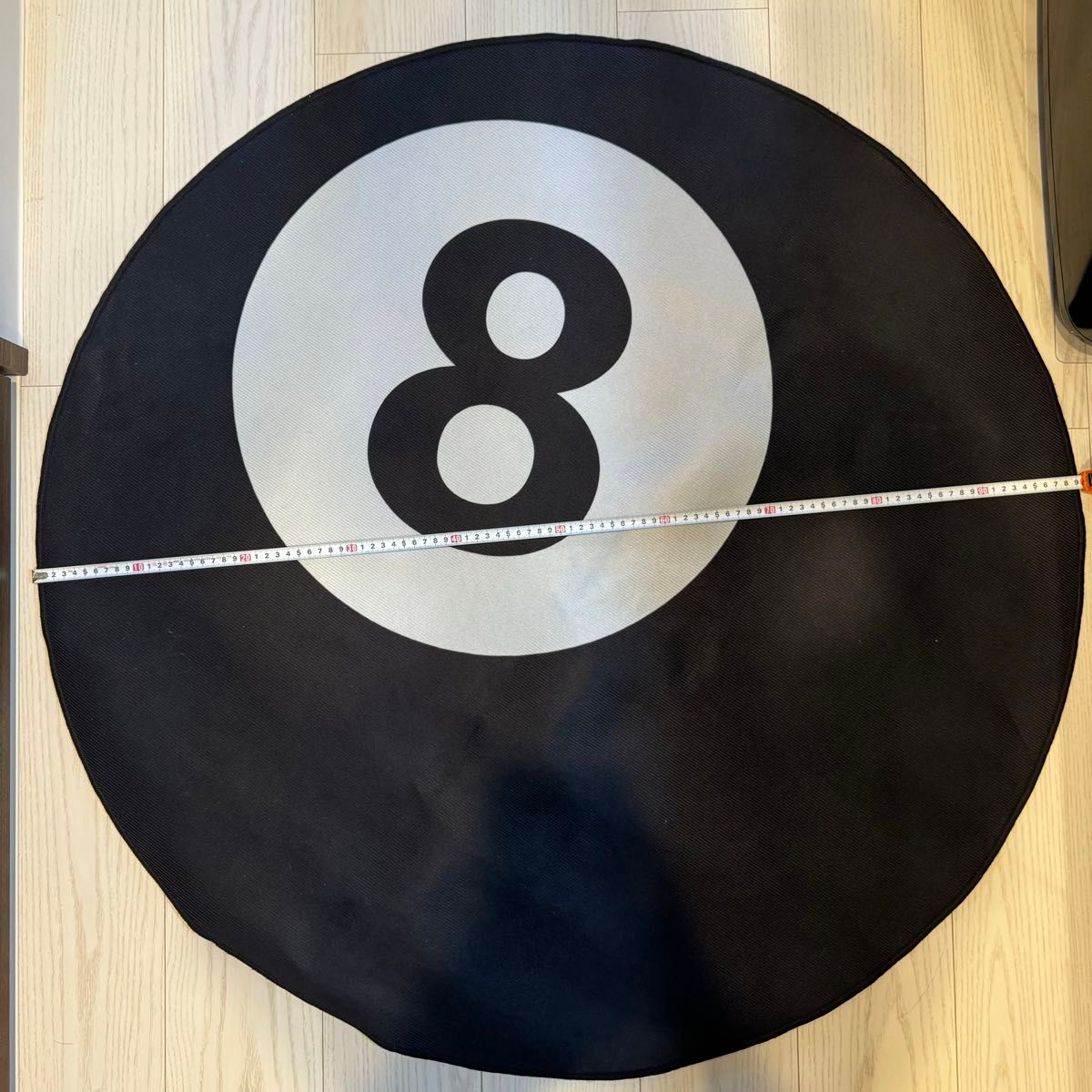 100 stussy 8ボール ラグ カーペット エイトボール ブラック マット