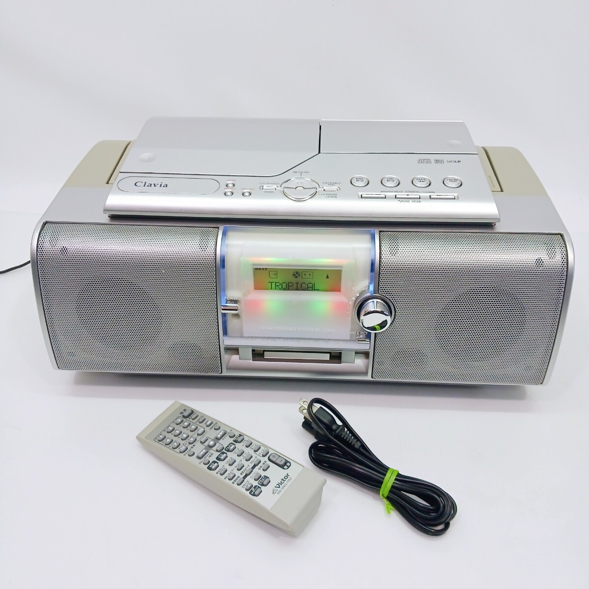 Victor CD MD カセット ラジカセ RC-L1MD リモコン 付 Clavia