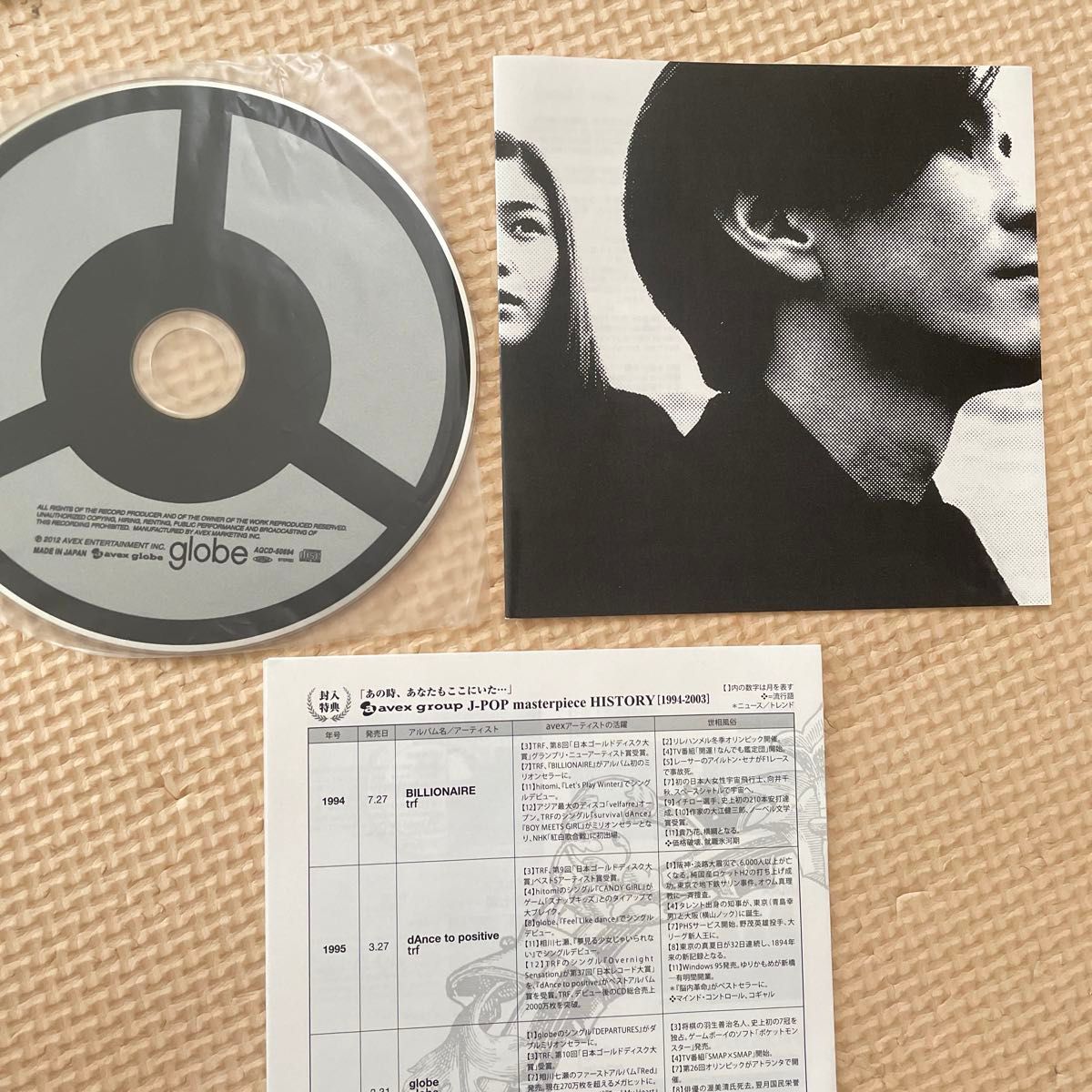 生産限定盤 紙ジャケット仕様 CD 帯・年表付 globe（小室哲哉