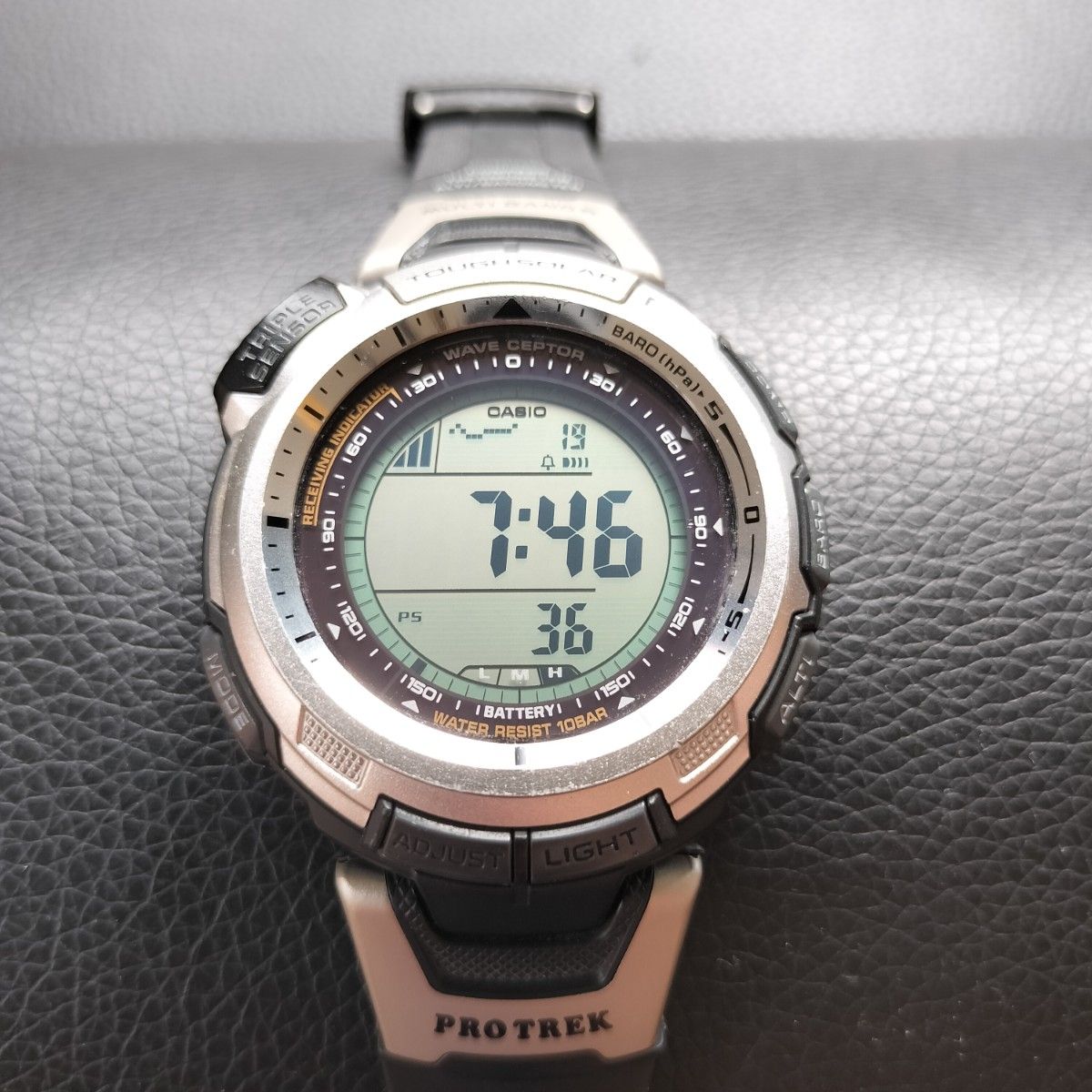 美品 タフソーラー式電波時計 PRW-1300J カシオ プロトレック CASIO