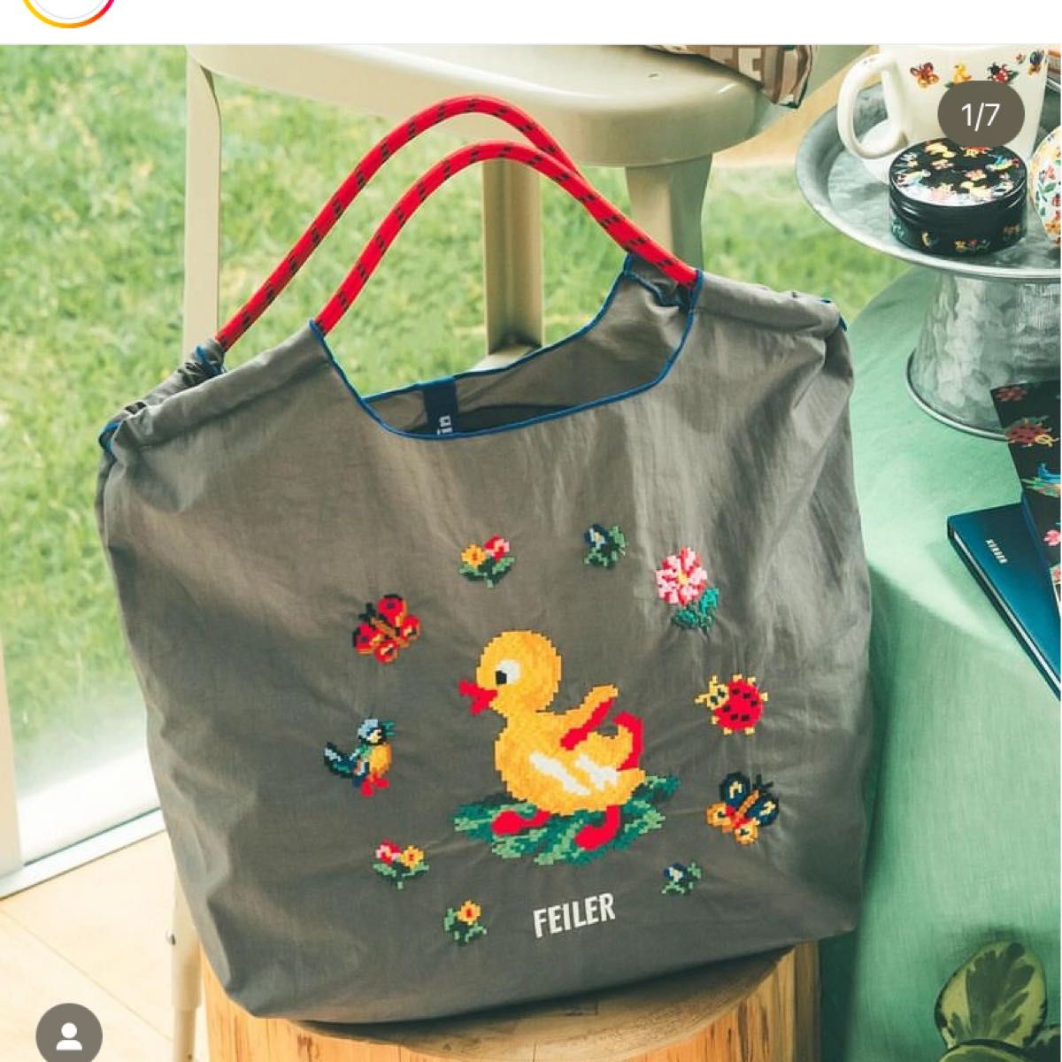 廃盤 ボールアンドチェーン フェイラー バッグ M グレー ハイジ ボール