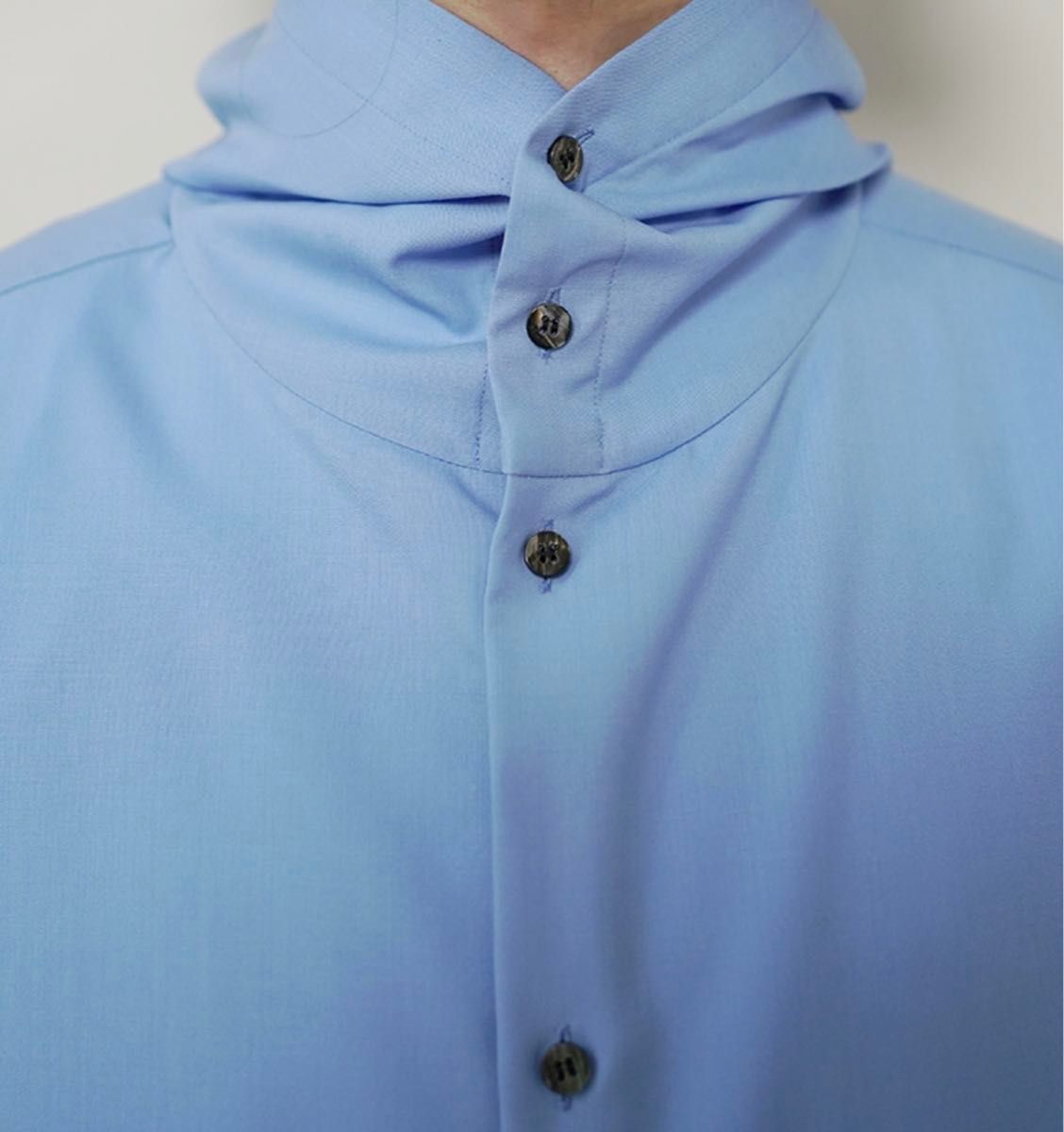 OVERCOAT ウールシャツ サックスブルー サイズ2｜Yahoo!フリマ（旧