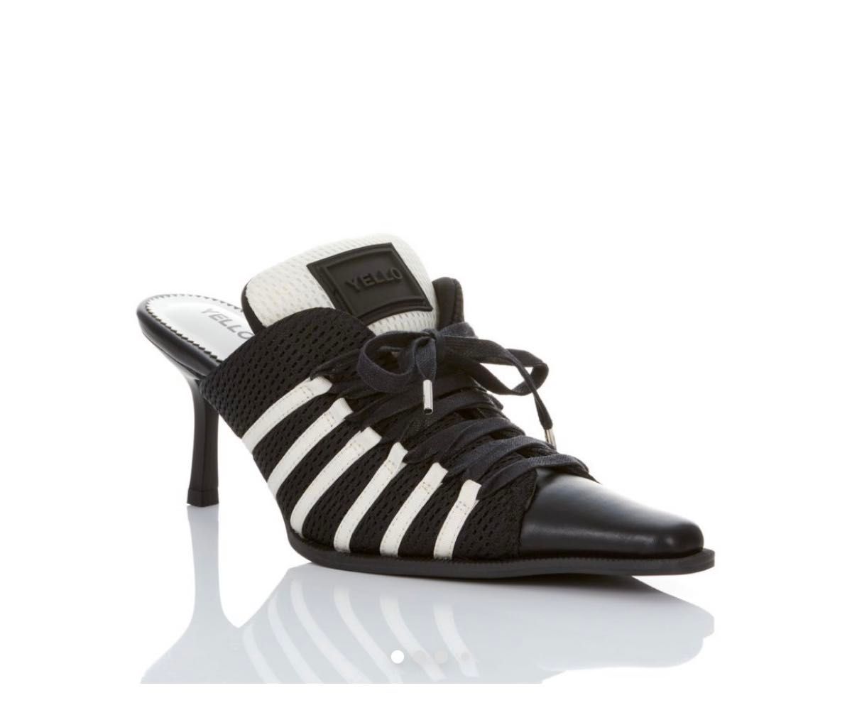 YELLO MONOCHROME SNEAKER MULES スニーカーミュール M イエロー 星