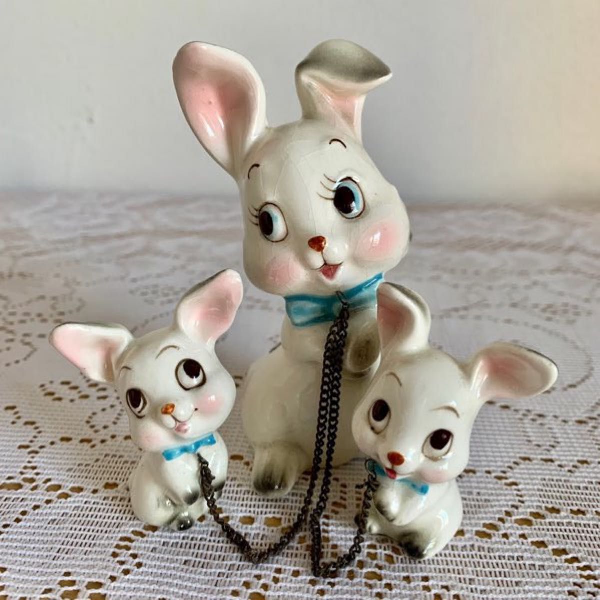 昭和レトロ／ウサギ 陶器 セブンチャイナ 置物 ラビット｜Yahoo!フリマ