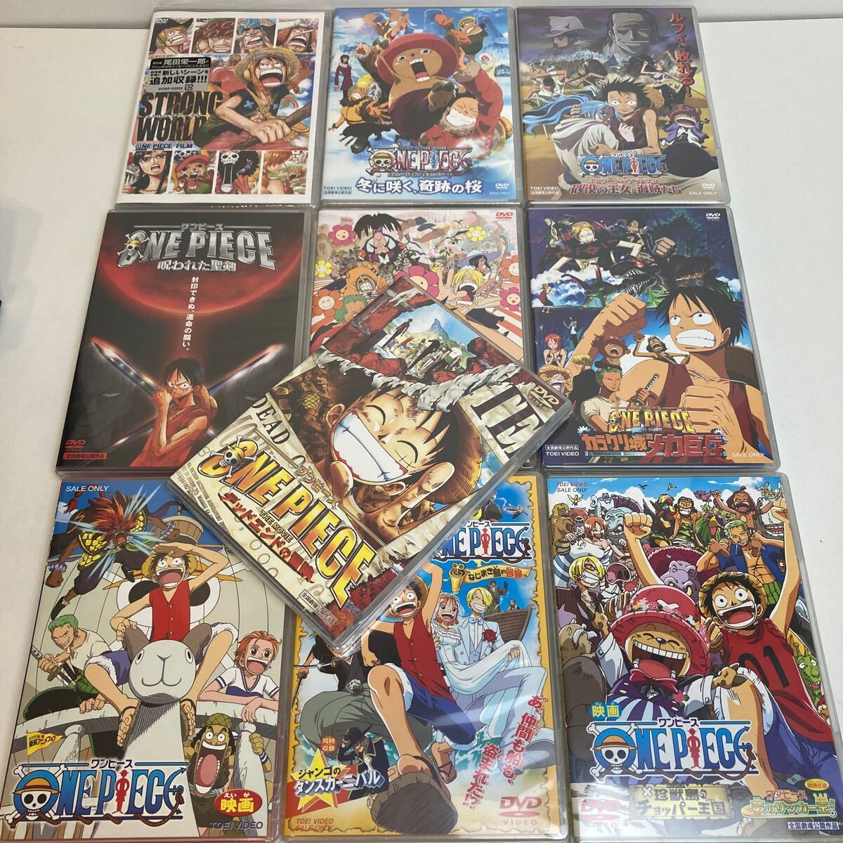 Yahoo!オークション - 希少 レア 新品未開封 ワンピース 劇場版DVD全10