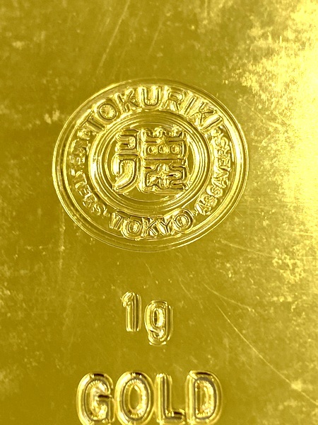 純金 徳力 ラミネートカード 日本信販 K24 999 9 TOKURIKI カード型