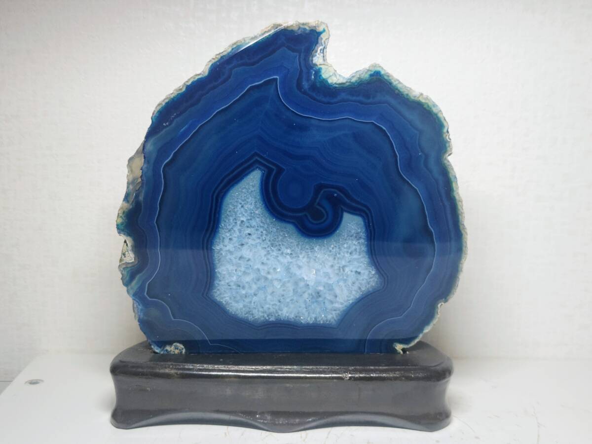 青メノウ】 3 5kg 瑪瑙 アゲート メノウ 原石 鑑賞石 自然石 天然石