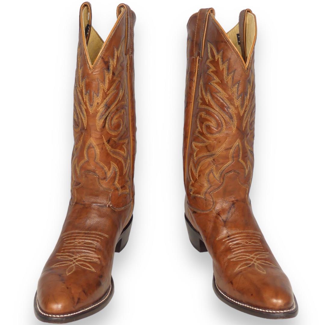 Justin ジャスティン ウエスタンブーツ リザード ブラウン11D 29