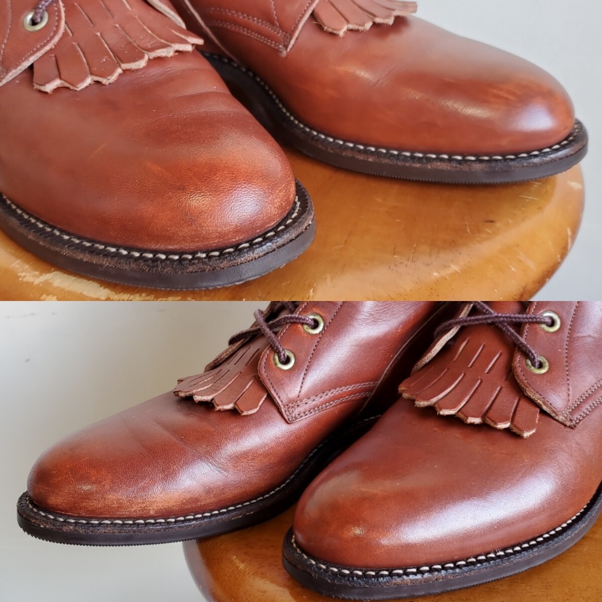 1019 【8B】USA製 JUSTIN ジャスティン レースアップ ウエスタンブーツ