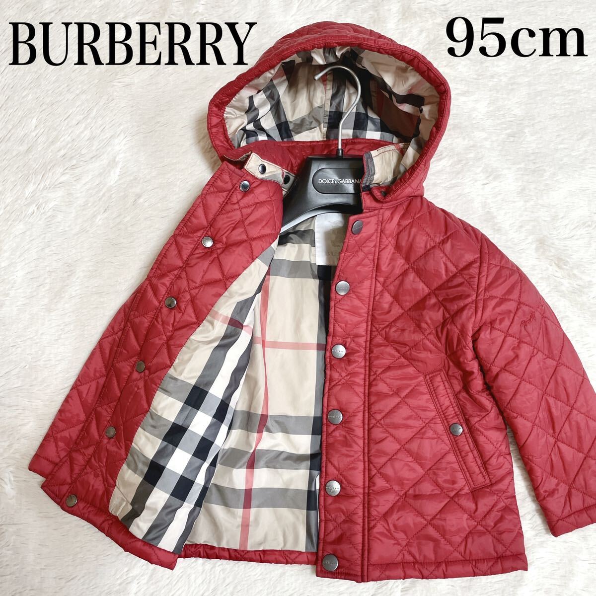 BURBERRY バーバリー 95 キルティングジャケット フード ノバチェック