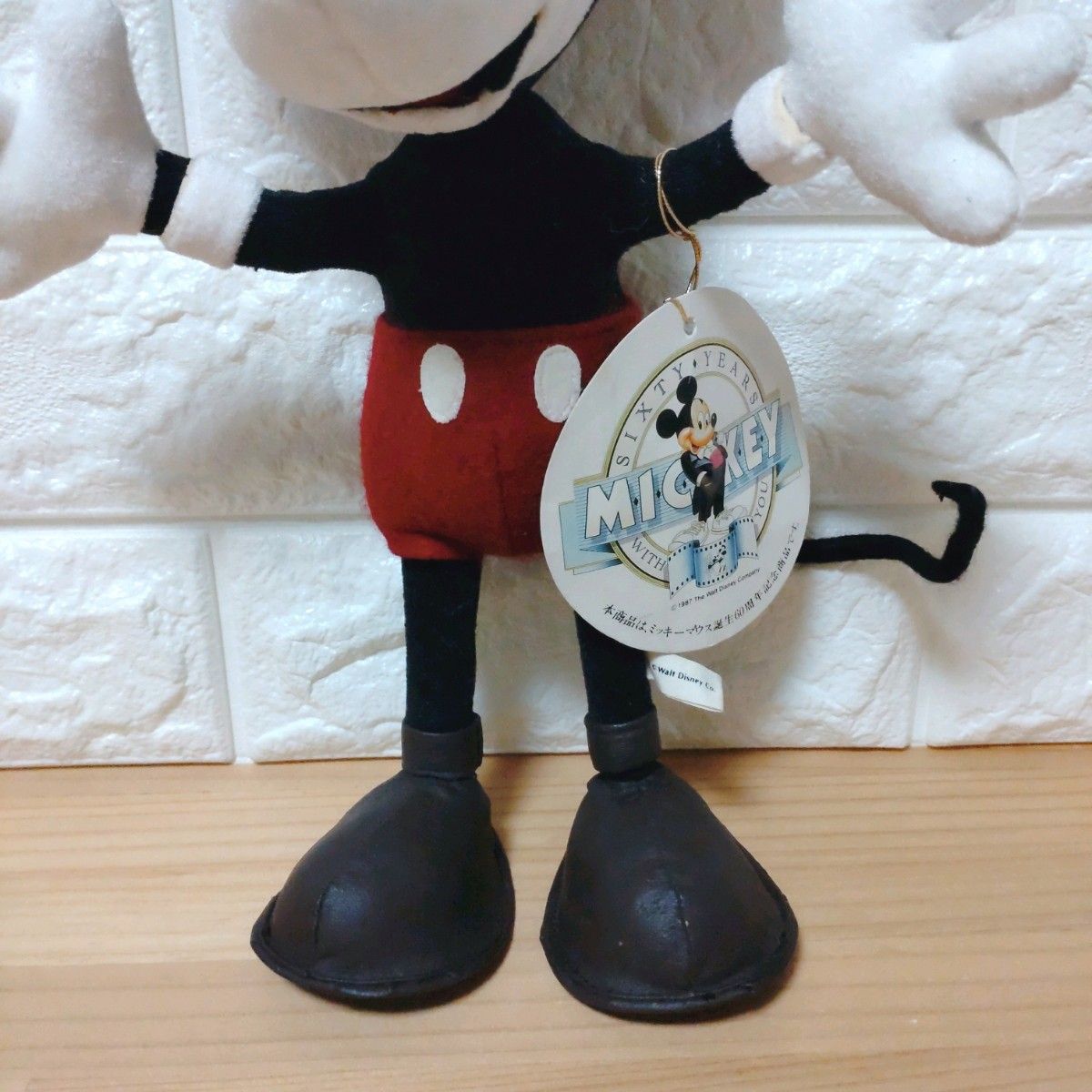 激レア】 ディズニー ミッキー 誕生 60周年 ぬいぐるみ レトロ｜Yahoo
