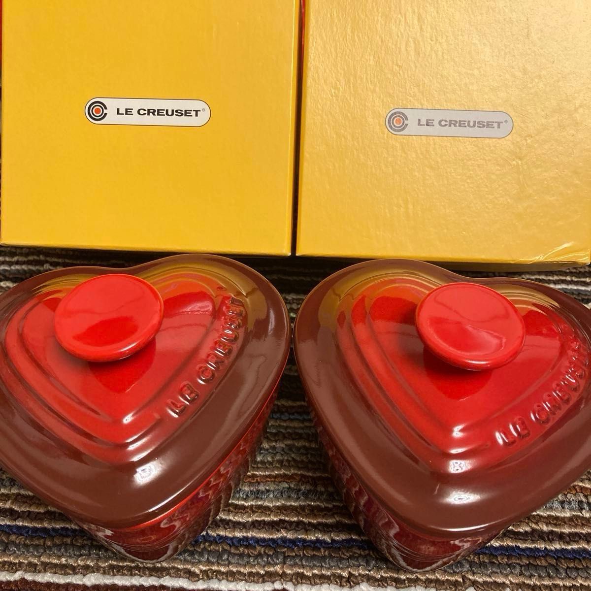 新品未使用 LE CREUSET ルクルーゼ ハート型 陶器オーブンウェア 専用