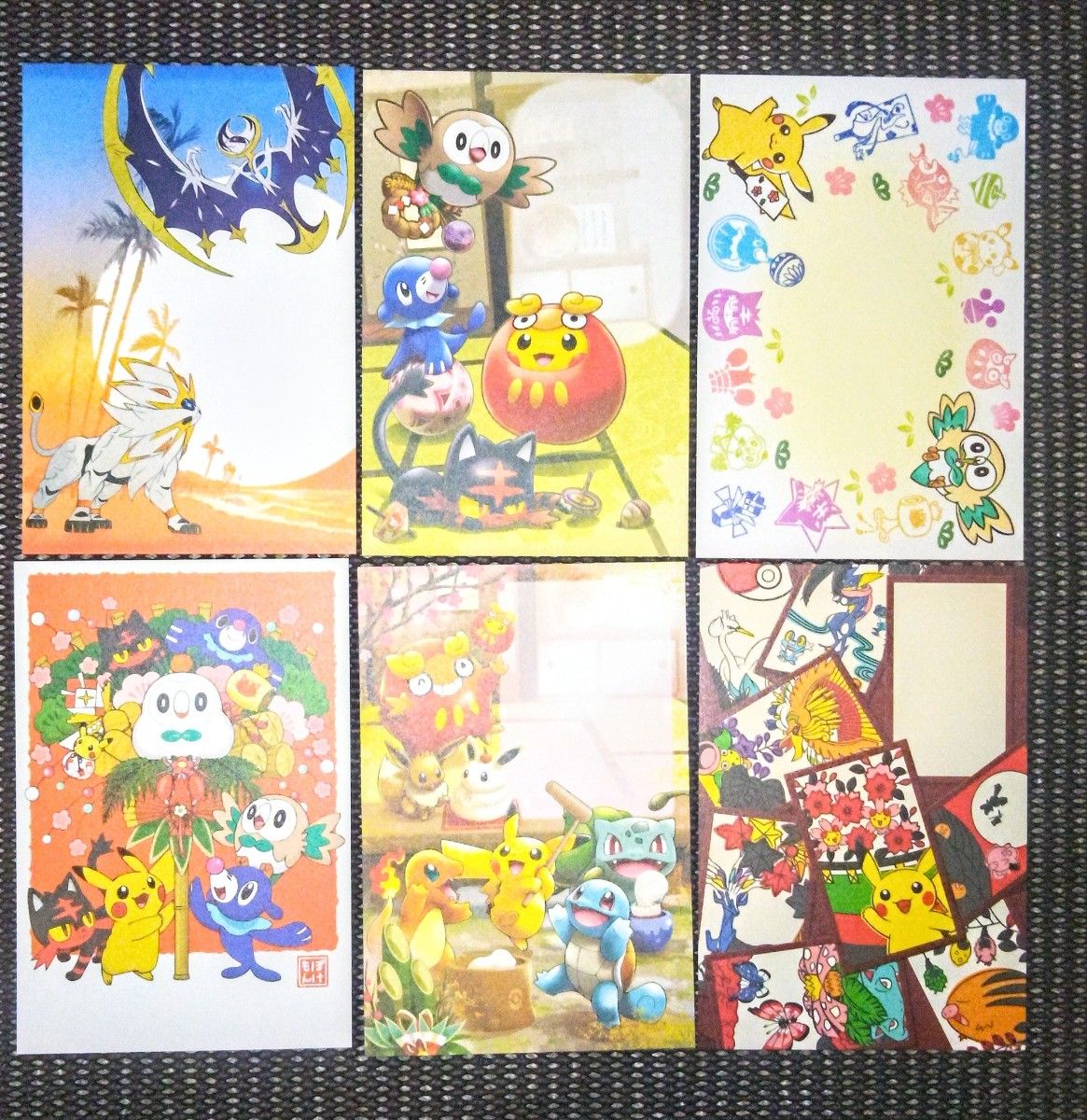 ポケモンセンター 年賀状 アート 36枚セット ポストカード 当時物