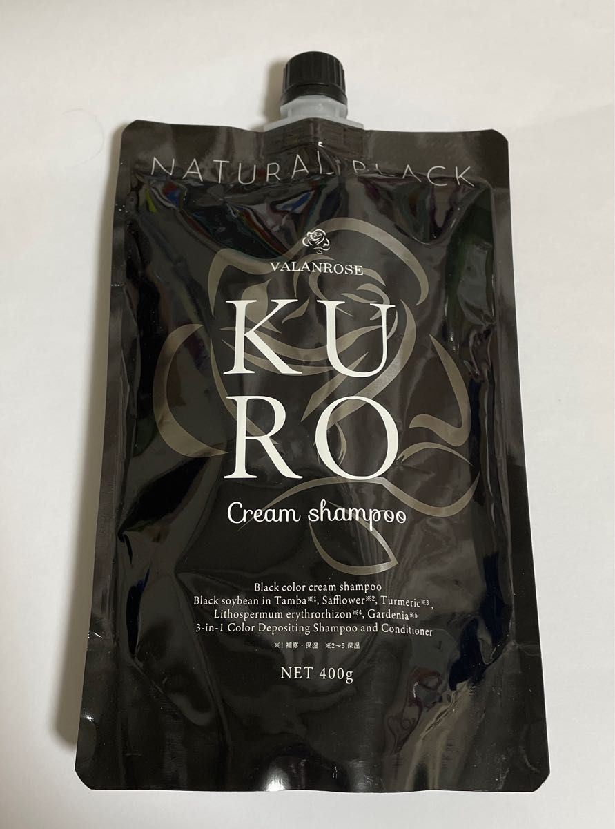 バランローズ クロクリームシャンプー ナチュラルブラック VALANROSE