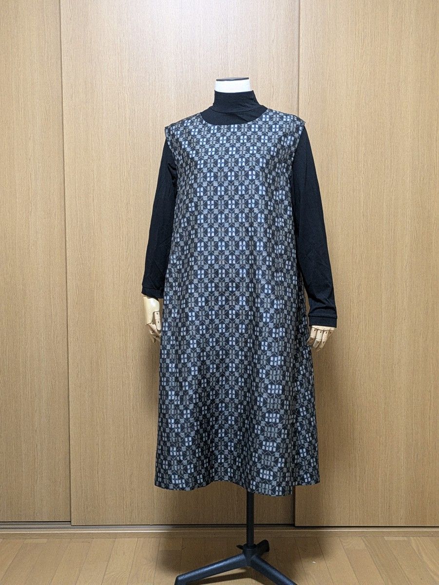専用画面 着物リメイク ワンピース チュニック 大島紬 M-L｜Yahoo