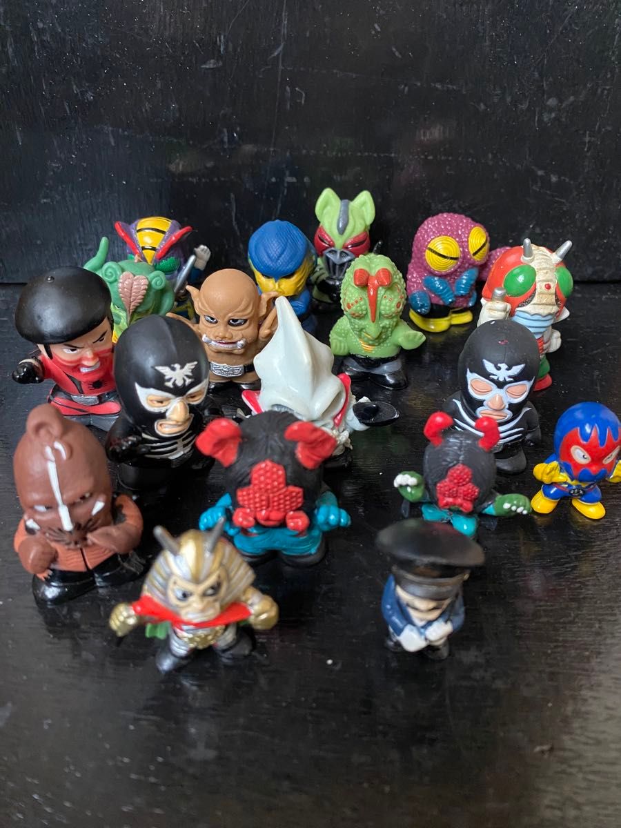 仮面ライダー ショッカー 怪人 ソフビ 指人形 ミニフィギュア 18個