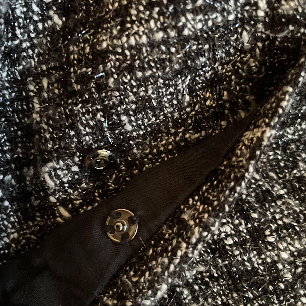 新品 ジャスグリッティー テーラリング キャミワンピース ツイード 黒