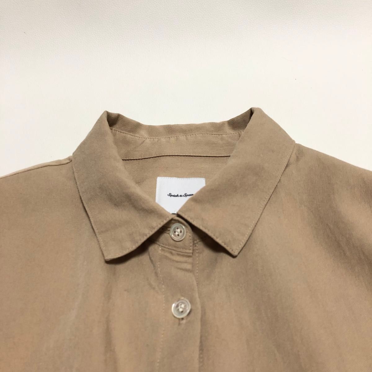 Spick&Span スピックアンドスパン EMMETEX ストライプシャツワンピース