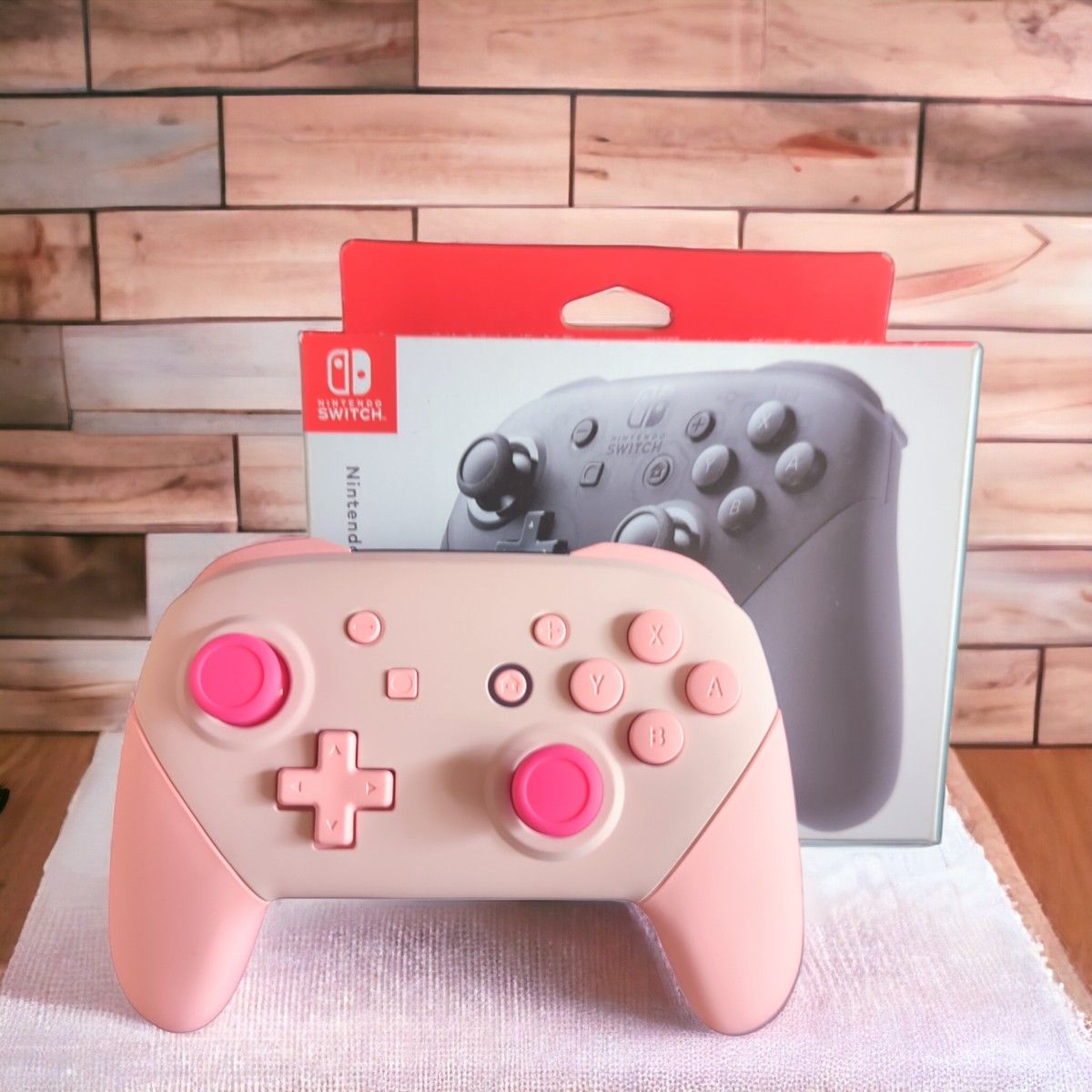 任天堂 純正 プロコン カービィ カラー カスタム (シェル新品未使用