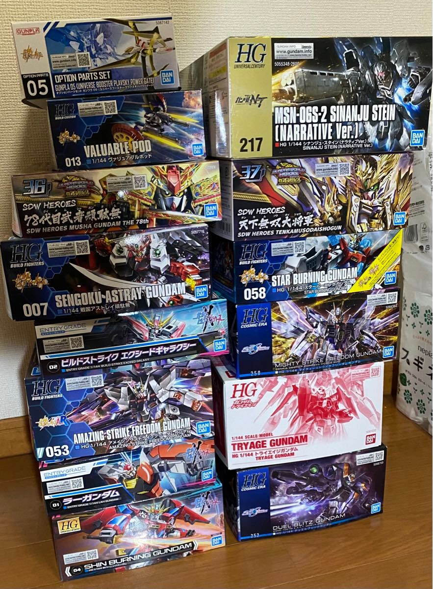 HGガンプラ組み立て済みまとめ売り ビルドシリーズABまとめ アシカガ