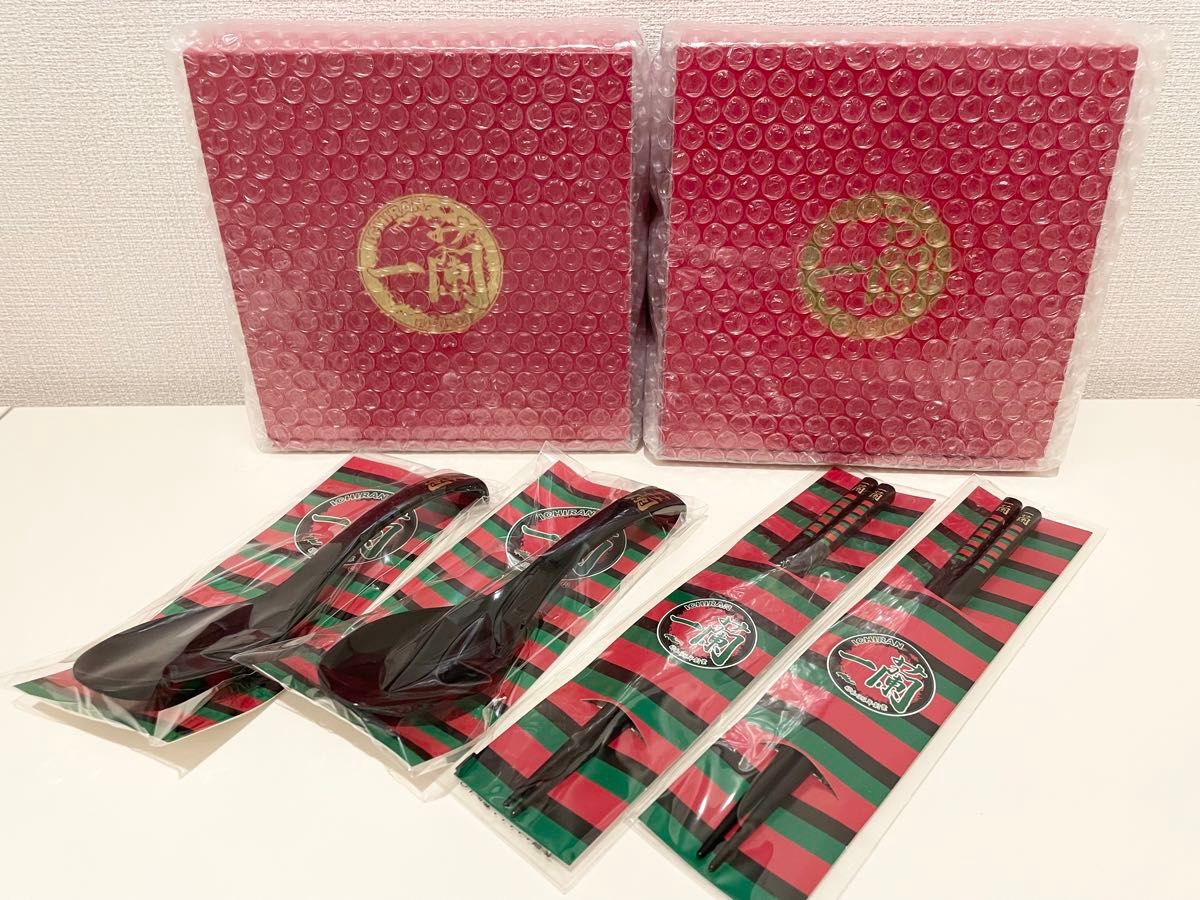 レア 限定 ラーメン 一蘭 オリジナル どんぶり 丼 レンゲ 箸 おはし