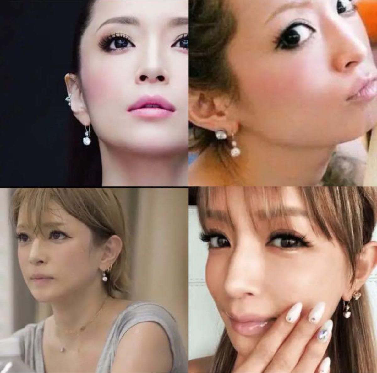 ピアス Ayu 浜崎あゆみ ハンドメイド レプリカ スワロフスキー｜Yahoo