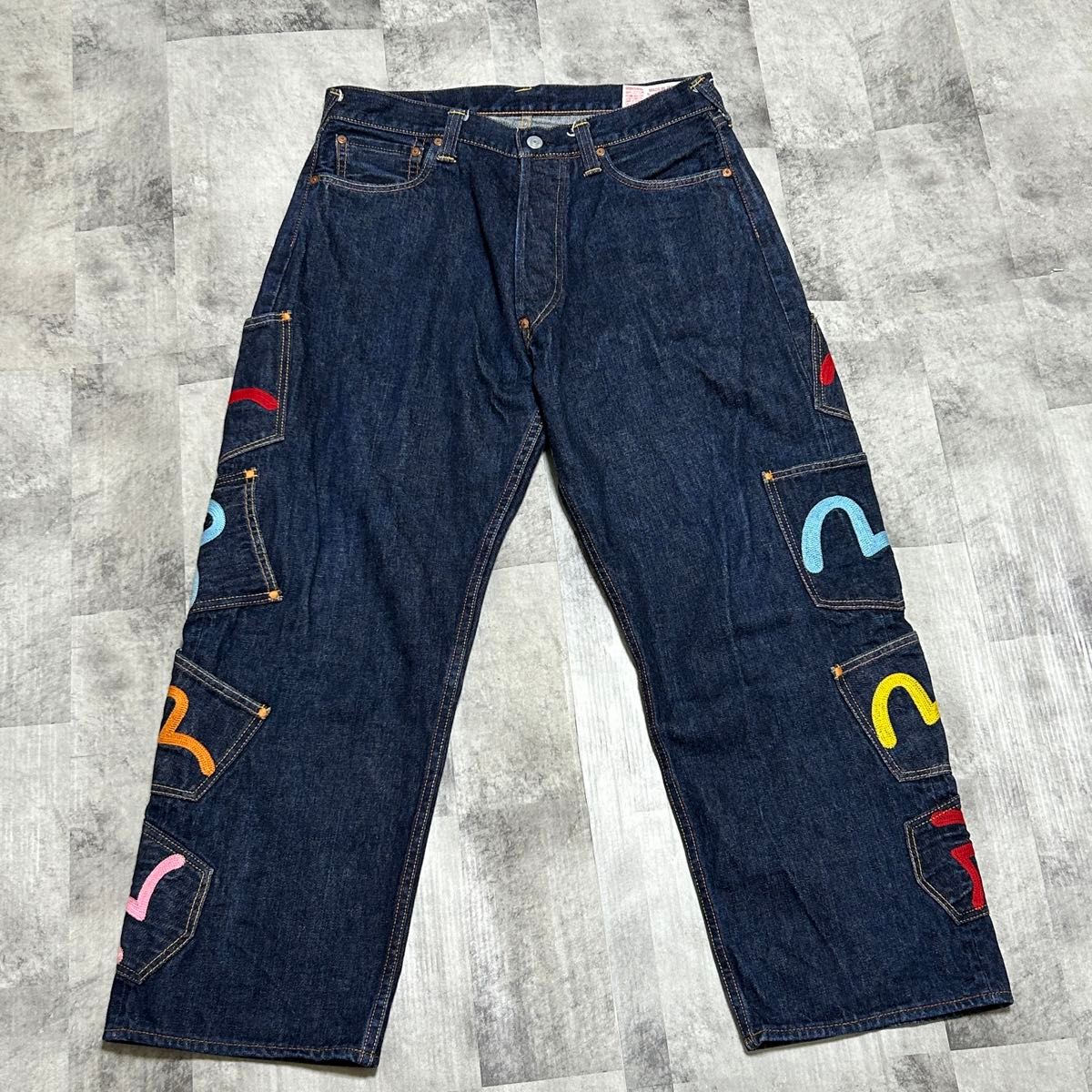 神サイズ EVISU メニーポケット Lot 2001 No 2 34×32｜Yahoo!フリマ