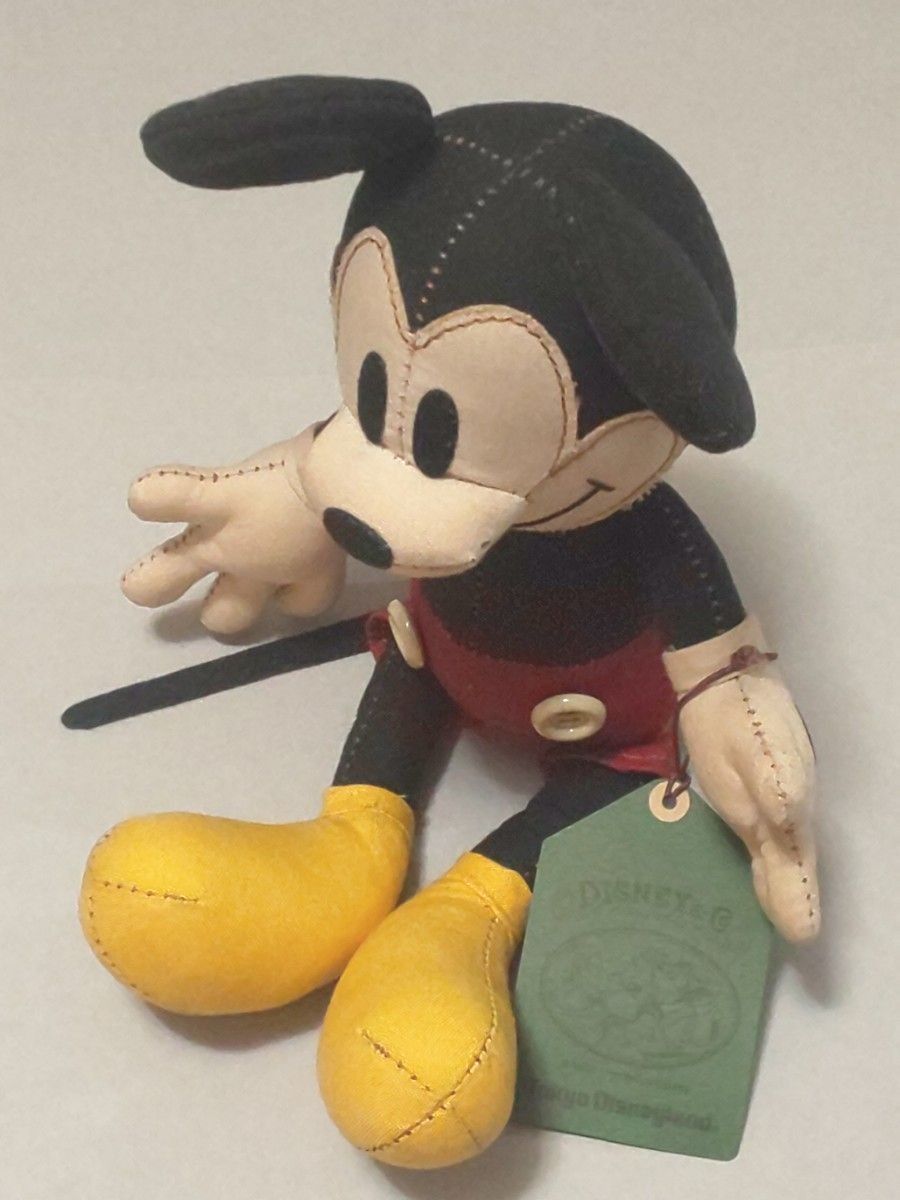 ミッキーマウス ぬいぐるみ 高さ約27cm 布製 レトロ ディズニーランド