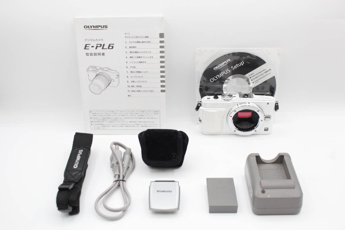 送料無料 OLYMPUS オリンパス PEN Lite E-PL6 ボディ ホワイト