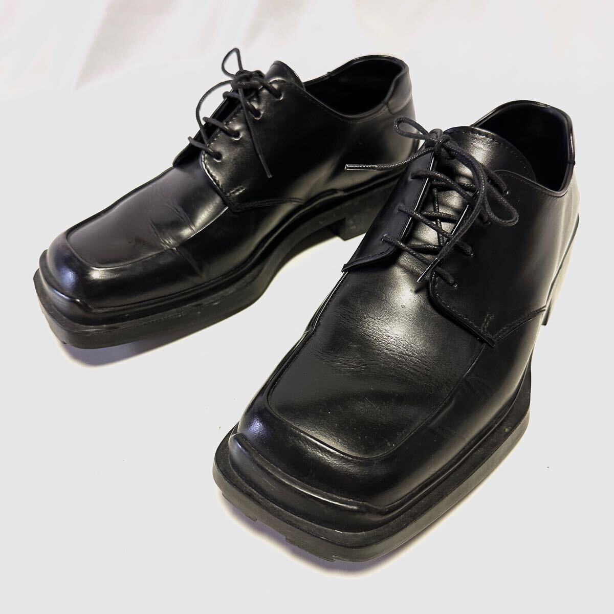 超希少 PRADA Loafer square toe archive 6 5 プラダ スクエアトゥ