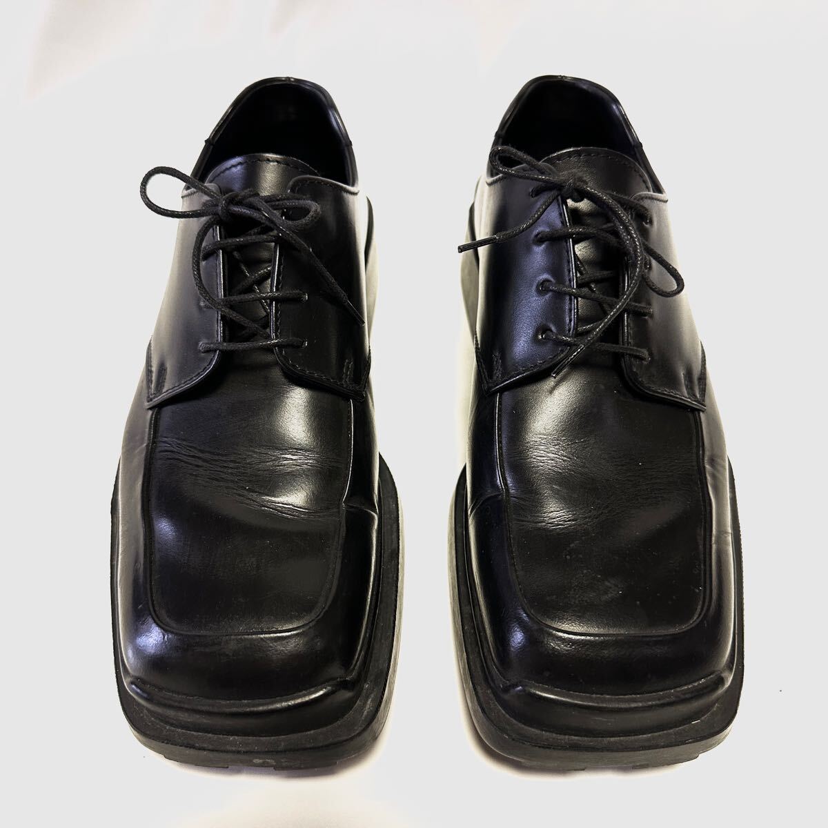 超希少 PRADA Loafer square toe archive 6 5 プラダ スクエアトゥ