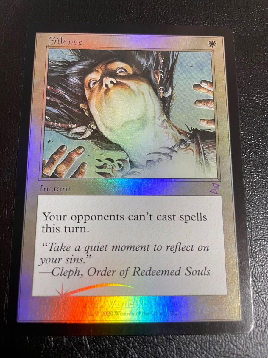 沈黙/silence mtg 旧枠 日本語 foil 微傷あり 時のらせん ミントモール