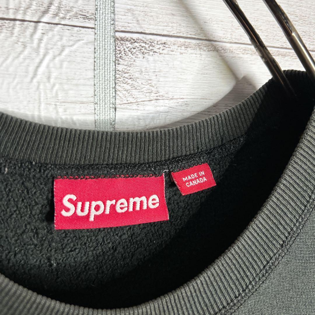 入手困難 】シュプリーム 初期 カナダ製 刺繍 トレーナー 肉厚 裏起毛