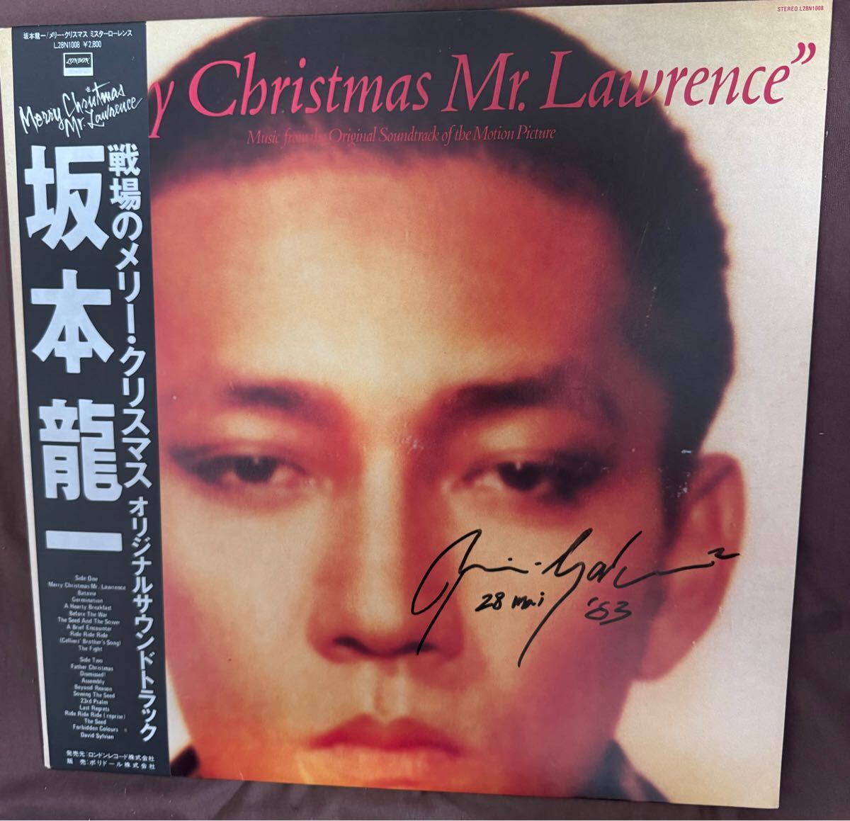 Yahoo!オークション - 坂本龍一 直筆サイン入りMerry Christmas Mr. La