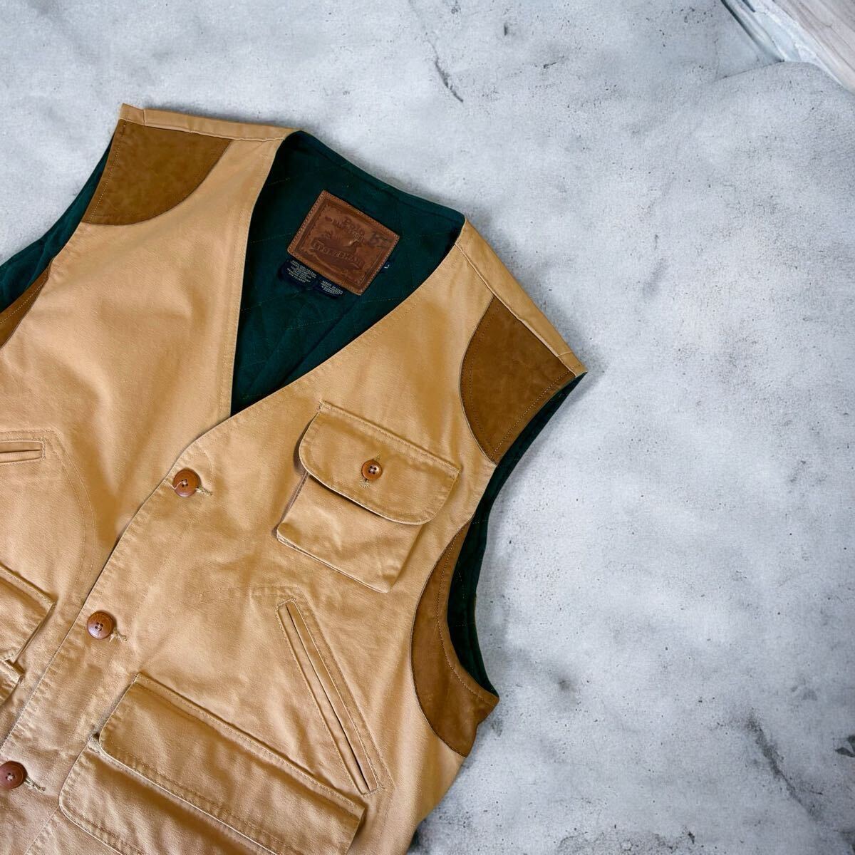 極上 希少 90's VINTAGE USA製 POLO SPORTSMAN ハンティング ベスト