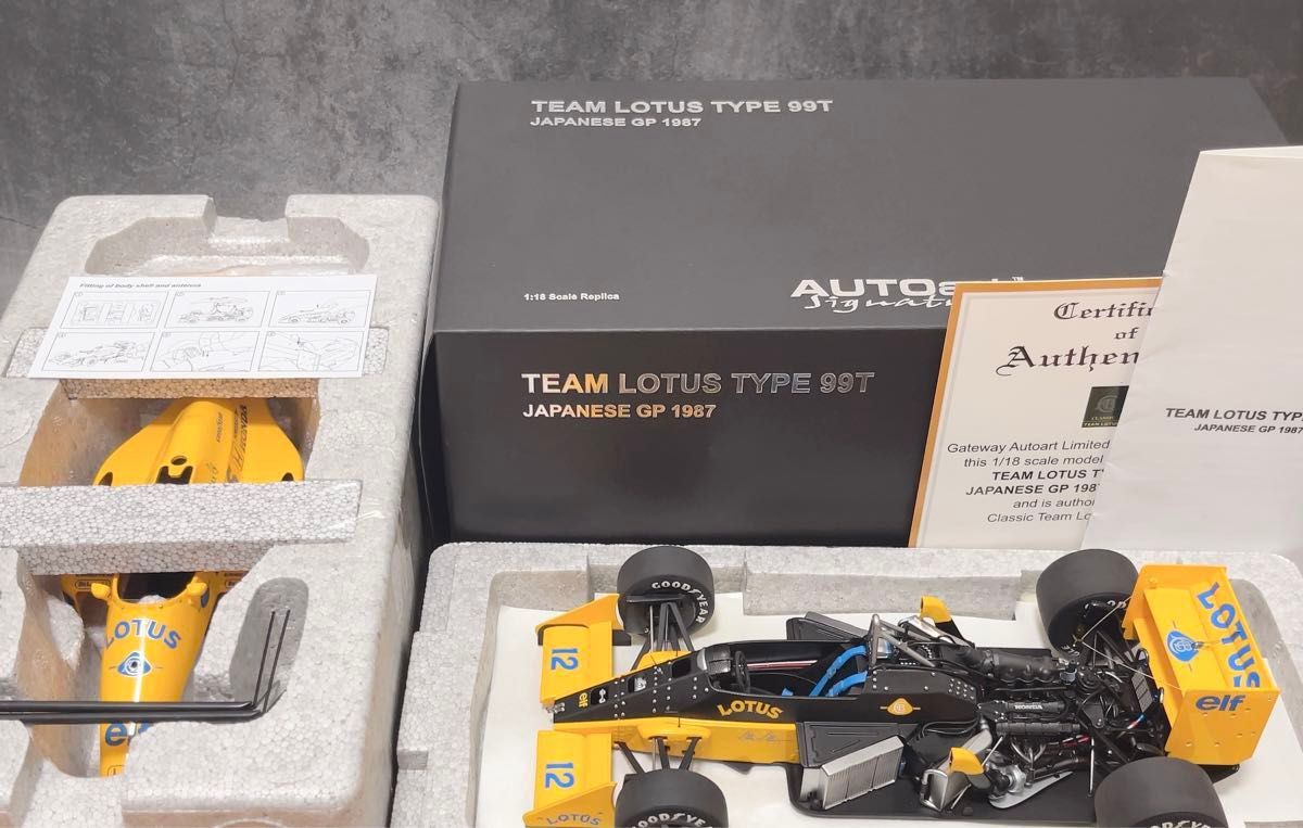 AUTOart 1/18 TEAM LOTUS 99T ロータス ホンダ 1987年 F1 日本GP