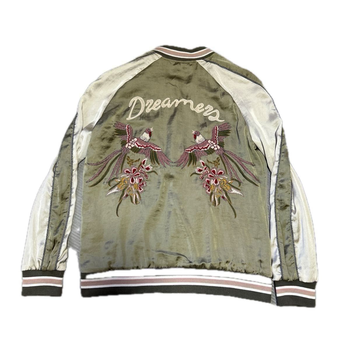 ZARA 梨花着用モデル ボンバージャケット鳥刺繍(鳳凰)スカジャンsize S